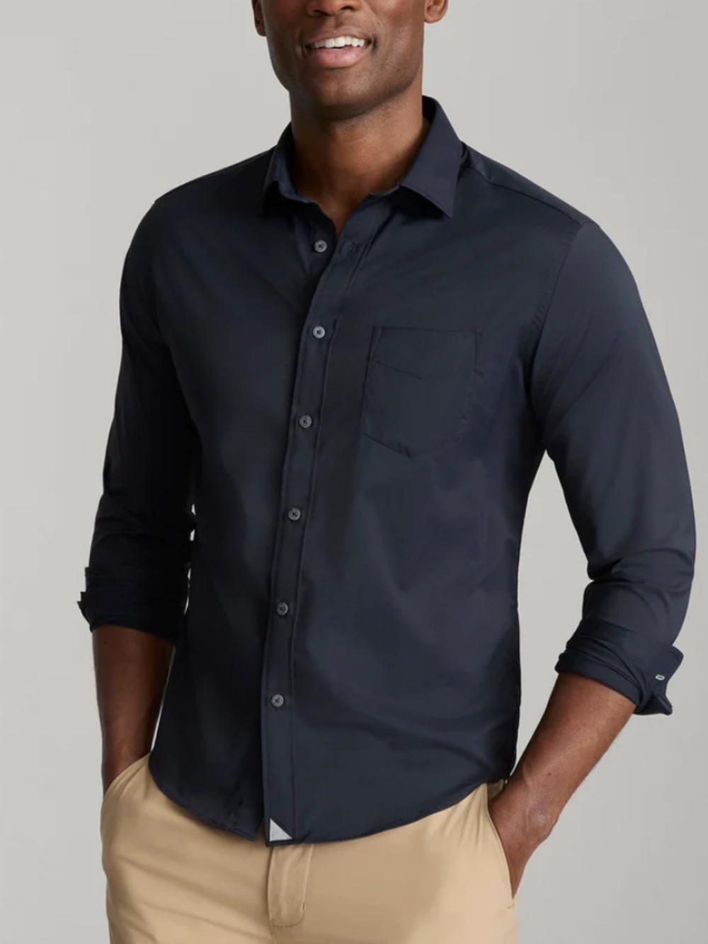 UNTUCKit Black Performance Gironde Button Up Shirt